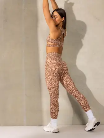 Леггинсы Ryderwear Empower High Waisted Leggings - Mocha Leopard