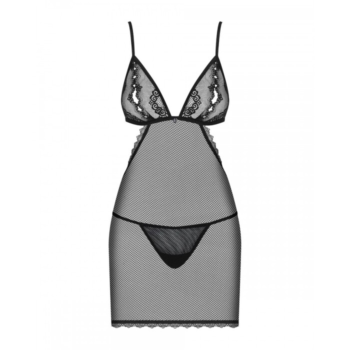 Пеньюар Obsessive Millagro и стринги S/M