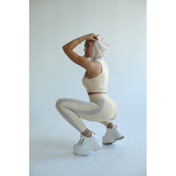Легінси Fitzona Beige With Gold Leggings