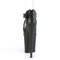 Босоножки Pleaser Flamingo-865, каблук 8 дюймов, 4-дюймовый PF, открытый носок, закрытый задник, черная веганская кожа/черный