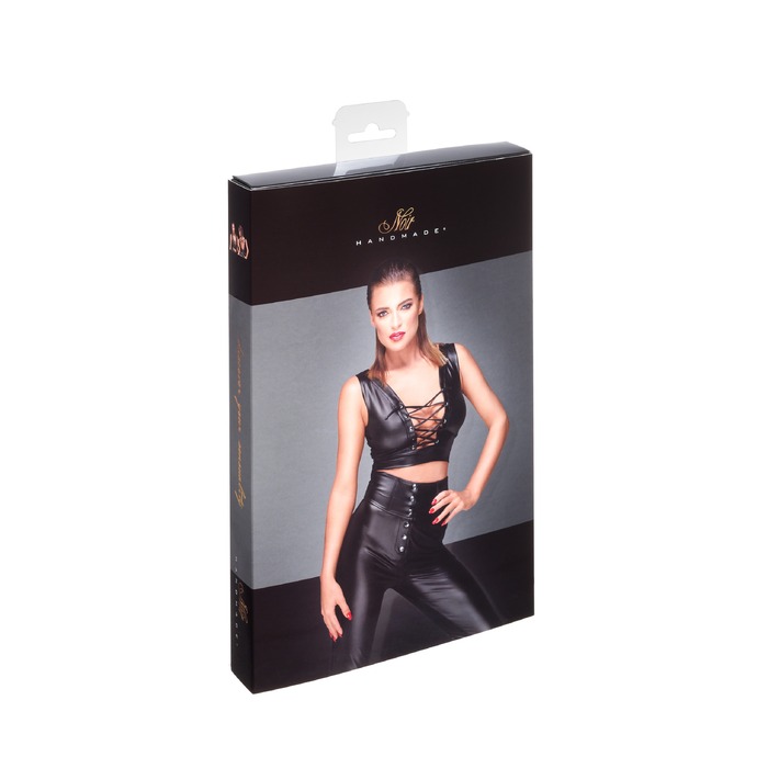 Топ-корсет с шнуровкой на декольте Noir Handmade F155 черный, L