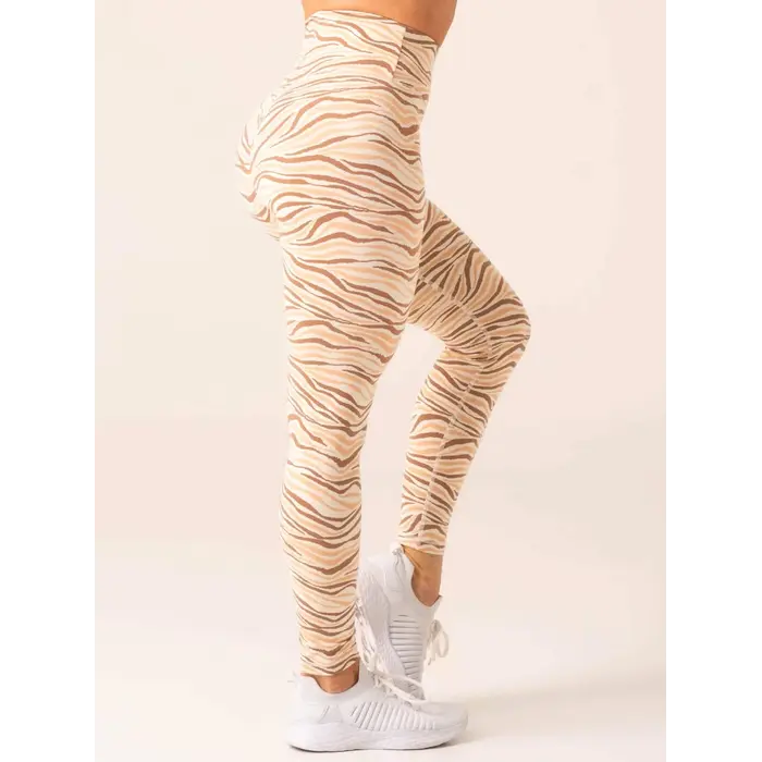 Леггинсы Ryderwear Unstoppable High Waisted Scrunch Leggings - Vanilla Zebra