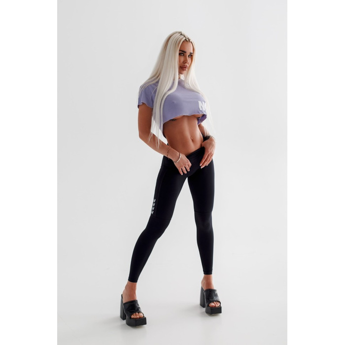 Топ Nebbia Oversized Crop Top Powerhouse Light Purple 279