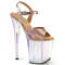Босоножки Pleaser Flamingo-809HT *Каблук 8 дюймов, 4-дюймовый голографический ремешок на щиколотке, розовое золото