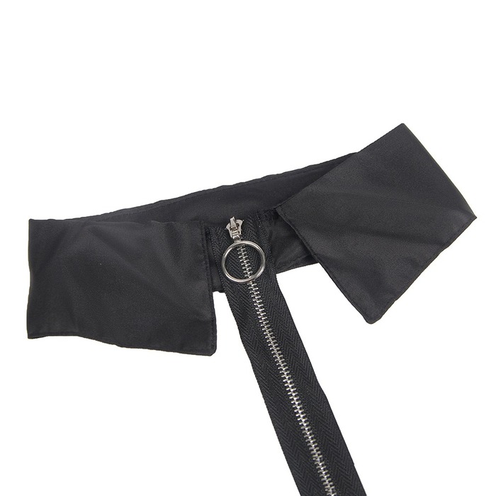 Сукня-костюм Star Night із застібками-блискавками та пажами для панчох, чорний, ХХХL (без коробки)