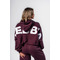 Худі Nebbia Oversized Hoodie OWN YOUR POWER Dark Red 433