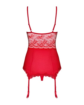 Корсет із підв'язками для панчохи Obsessive Lovica corset S/M