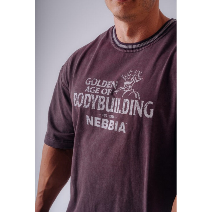 Футболка NEBBIA x Olympia Heavyweight Cotton T-Shirt Bordo 941