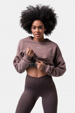 ТОЛСТОВКА LOOSE FIT SWEATSHIRT 'FEELING GOOD' BROWN 420