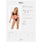 Комплект бюстгальтер та трусики Obsessive Eloissa set Black S/M