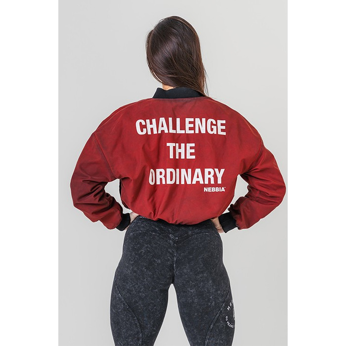 Бомбер Nebbia Washed Bomber Jacket with Contrast Lining LEGEND Black 784