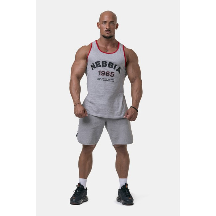 МАЙКА OLD-SCHOOL MUSCLE TANK TOP LIGHT GREY 193