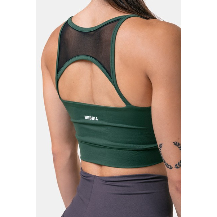 Топ Classic Hero Cut-Out Sports Bra Dark Green 579