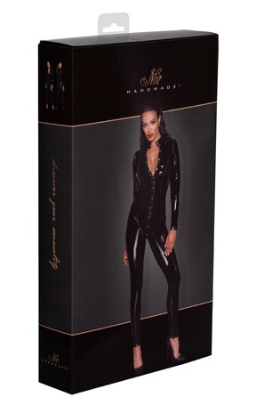 Комбинезон виниловый на кнопках Noir Handmade F247 черный, S