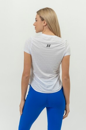 Футболка FIT Activewear T-shirt 'Airy” with Reflective Logo White 438