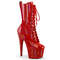 Чоботи Pleaser Adore-1040WR-HG *7 дюймів на підборах, голографічні черевики на шнурівці 2 3/4 дюйма з PF, червоні