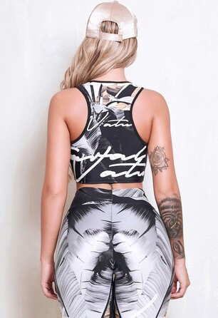Топ Rock Code Top Cropped Handwrite