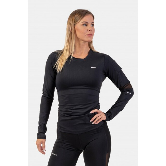 ЛОНГСЛІВ LONG SLEEVE SMART POCKET SPORTY TOP BLACK 418