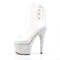 Ботильоны Pleaser Bejeweled-1018DM-7, каблук 7 дюймов, 2 3/4 дюйма, открытый носок/пятка, молния сбоку, прозрачный/серебристый
