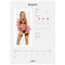 Комплект кружевной с поясом для чулок Obsessive Sugestina 3-pcs set L/XL