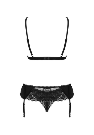 Кружевой комплект Obsessive Maderris 3-pcs set M/L