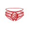 Мереживні трусики з відкритою інтимною зоною Jade Daring Intimates, червоні, S/M