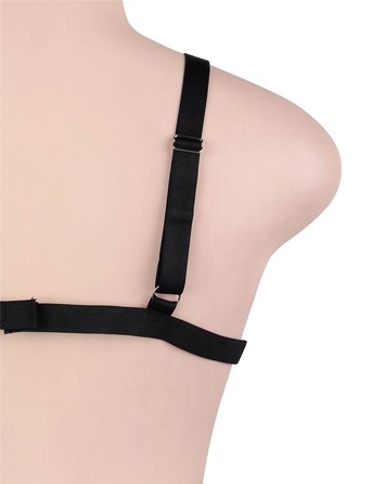 Кружевной комплект, лиф и трусики Star Night, чёрный, 3XL-4XL