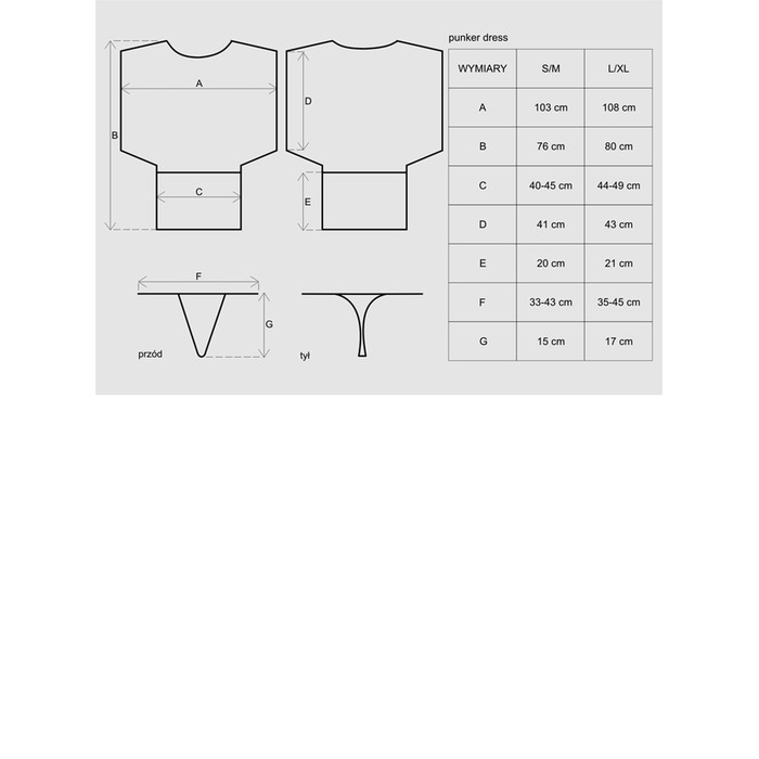 Платье сетка Punker dress L/XL