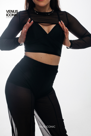 Топ для танців Venus Iconic Luna без застібок, біфлекс, регульовані бретелі