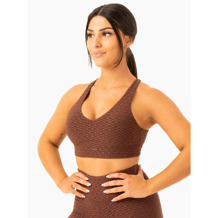 Топ Optic V-Neck Sports Bra - Chocolate