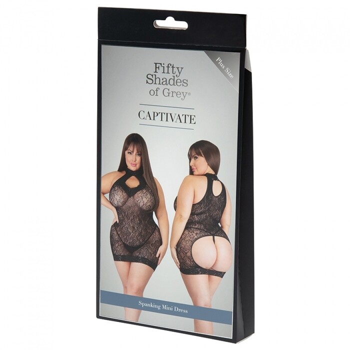 Сексуальна міні-сукня Fifty Shades of Grey Curve Size мереживна, XXXL/4XL (EU: 54-58)