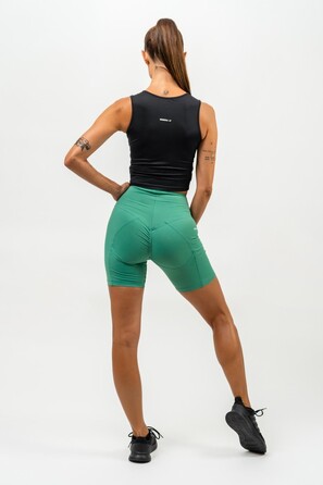 Велосипедки High Waisted Biker Shorts ELITE Green 467