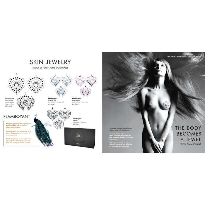 Наклейки для грудей Bijoux Indiscrets Mimi - Black