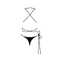 Боді вінілове Obsessive Cordellis crotchless teddy O/S