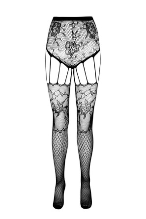 Колготки-бодістокінг Passion ECO S004 чорний, S-L