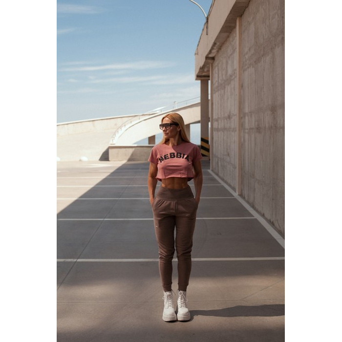 Штани High-Waist Loose Fit Sweatpants 'Feeling Good' 409 Brown