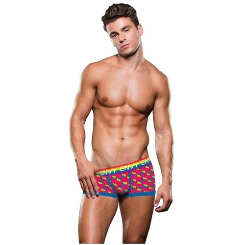 Трусы-боксеры мужские Envy Menswear Rainbow Hearts разноцветные, M/L
