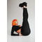 Легінси BLACK LEGGINGS WITH V WAISTBAND AND SHINE DETAIL
