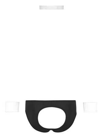 Мужской костюм Sven Joy Men's Jock Briefs из трех предметов, черно-белый, размер S