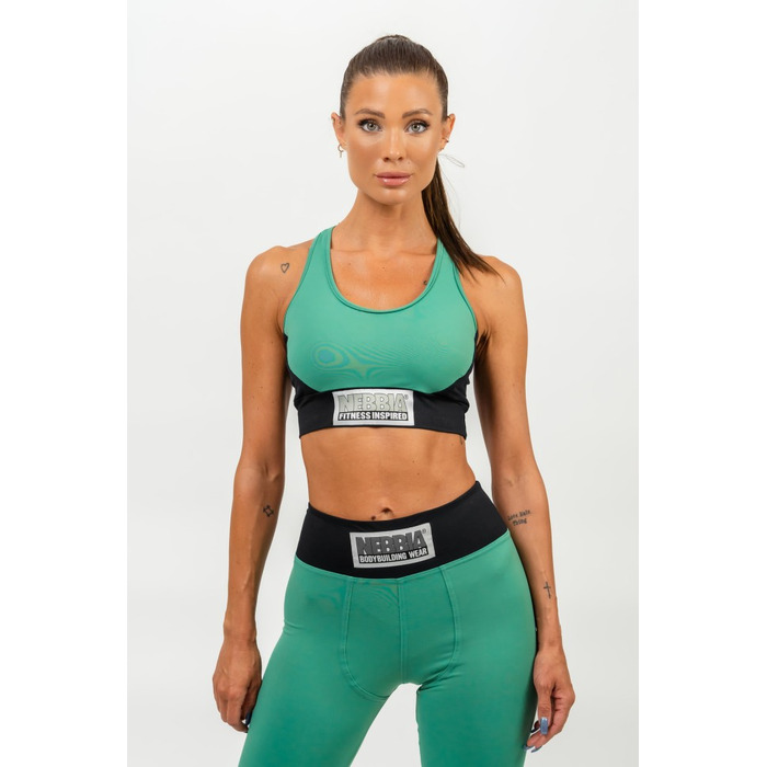 Топ High-Impact Padded Sports Bra SIGNATURE Green 472