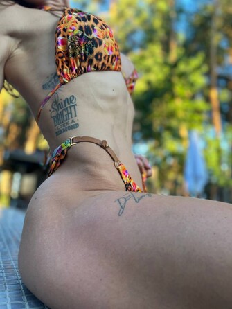 Купальник Babalu 14294 помаранчевий з леопардовим принтом