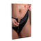 Трусики бразилії на блискавці Daring Intimates Brazilian Wetlook , чорний, S