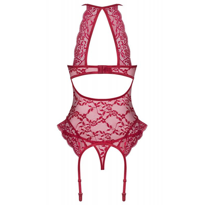 Комплект Obsessive Ivetta корсет та стрінги S/M