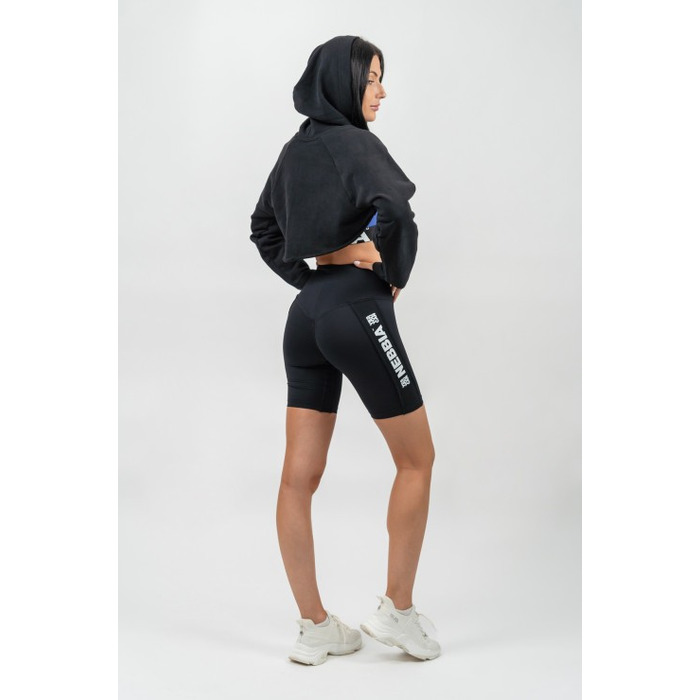 Худі Nebbia Designer Cropped Hoodie Gym Time Black 259