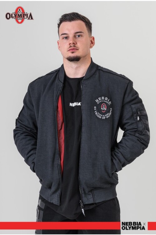 Бомбер Nebbia Washed Men's Bomber Jacket LEGEND Black 794