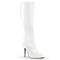 Чоботи Pleaser Boots Seduce-2000 *5 дюймів, прості еластичні, з блискавкою збоку, білі