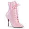 Ботильйони Pleaser Boots Seduce-1020 на 5-дюймовому підборі зі шнурівкою спереду, рожеві