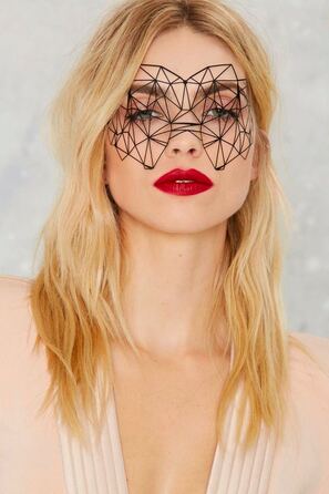 Вінілова маска на наклейках Bijoux Indiscrets