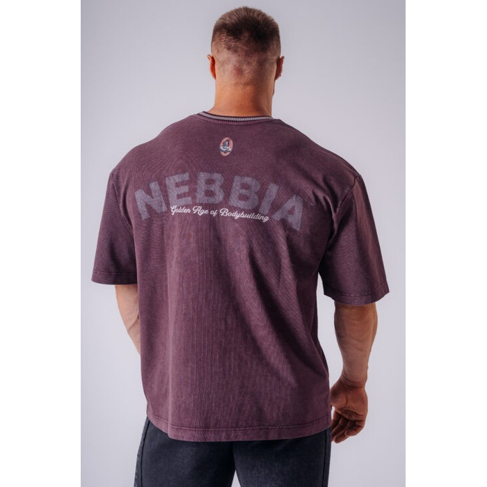 Футболка NEBBIA x Olympia Heavyweight Cotton T-Shirt Bordo 941