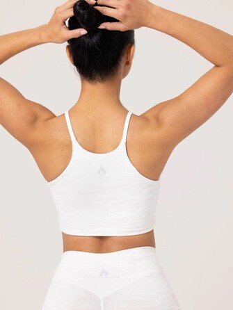 Топ Transform Reversible Sports Crop - White Zebra
